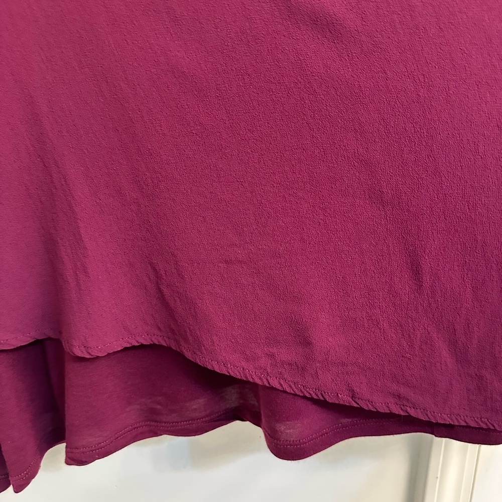 Chico's Burgundy Tunic Top - Picture 3 of 3